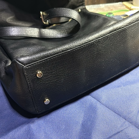 Kate Spade beautiful Black leather shoulder bag. No call outs. Very clean. - Picture 7 of 8